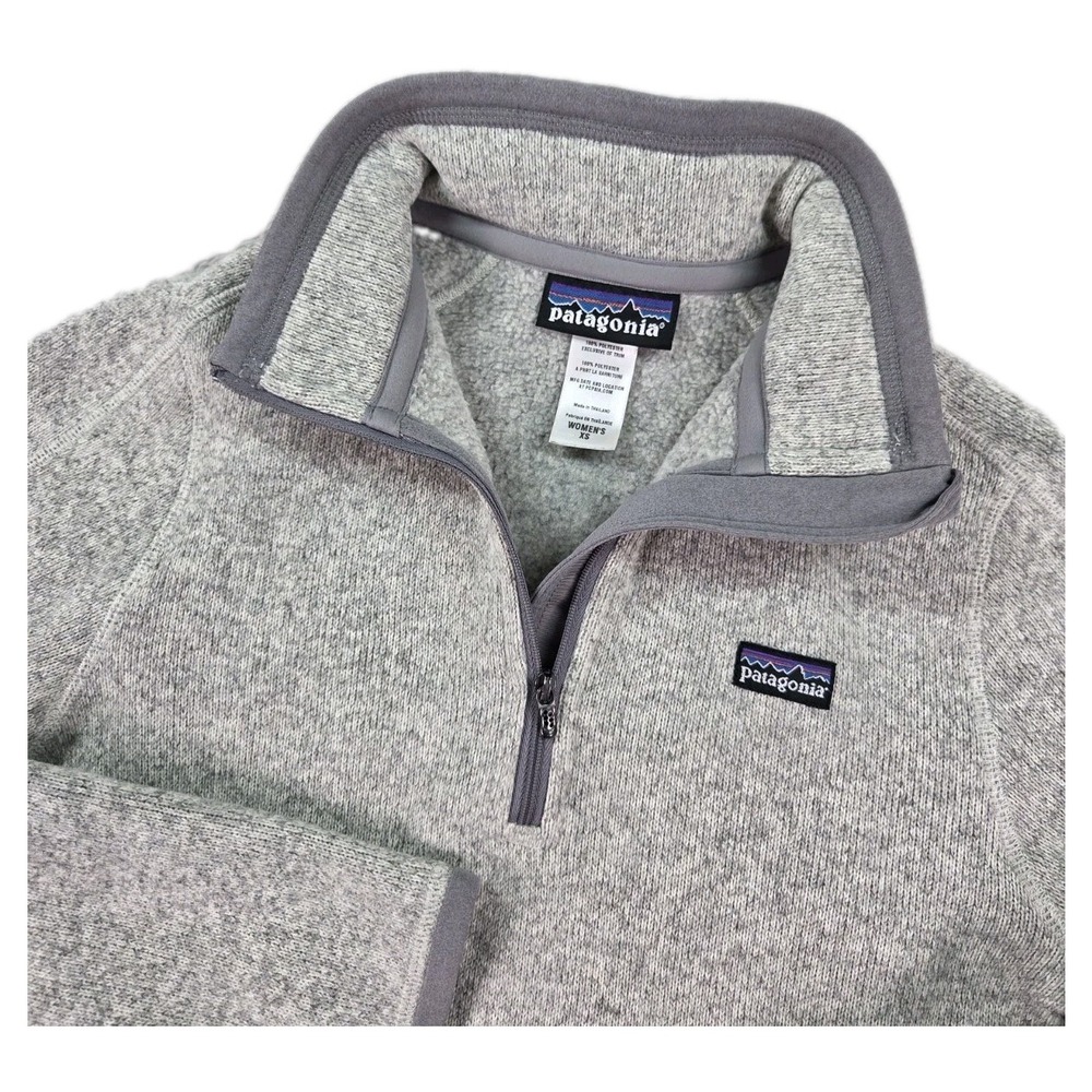 Patagonia Better Sweater Womens XS Gray 1/4 Zip
